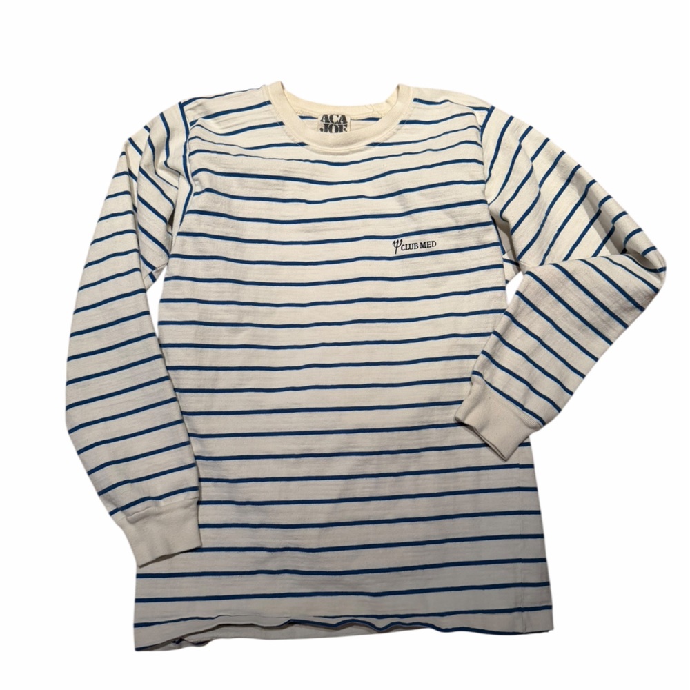 Vintage Club Med X Aca Joe striped top M